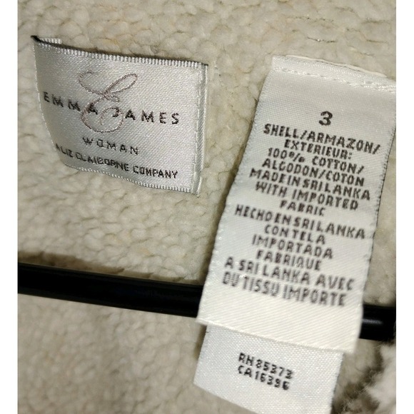 Emma James Womens 3 Vest Blue Denim Cotton Sherpa‎ Lined Button-up Collared - Picture 4 of 8